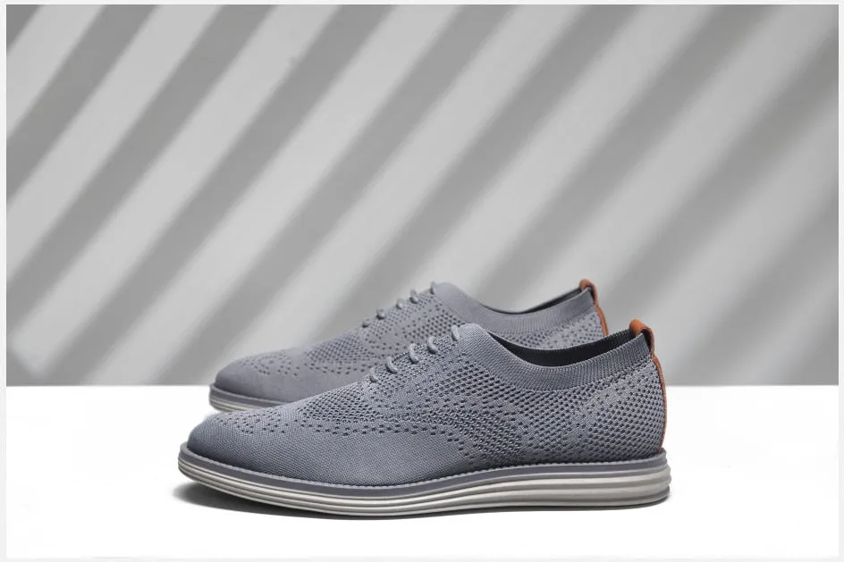 Angelo Ricci™ Breathable Knitted Mesh Lightweight Casual Shoes