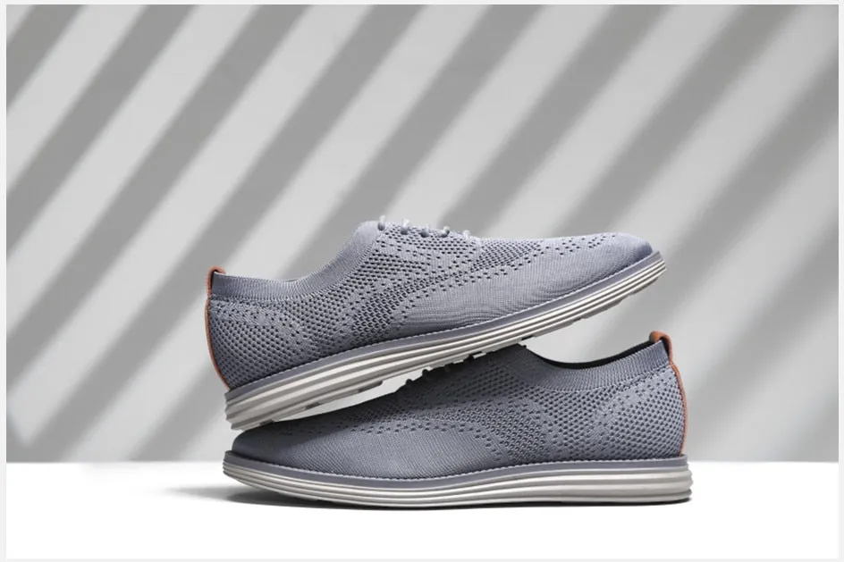Angelo Ricci™ Breathable Knitted Mesh Lightweight Casual Shoes
