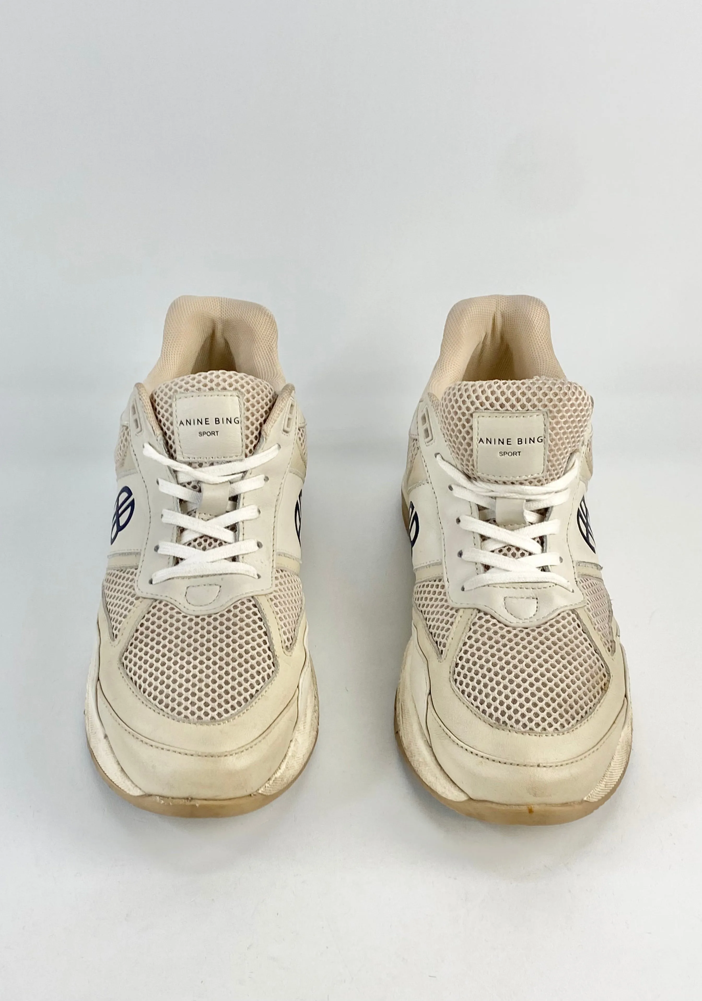 Anine Bing Soft Cream Sneakers - EU39
