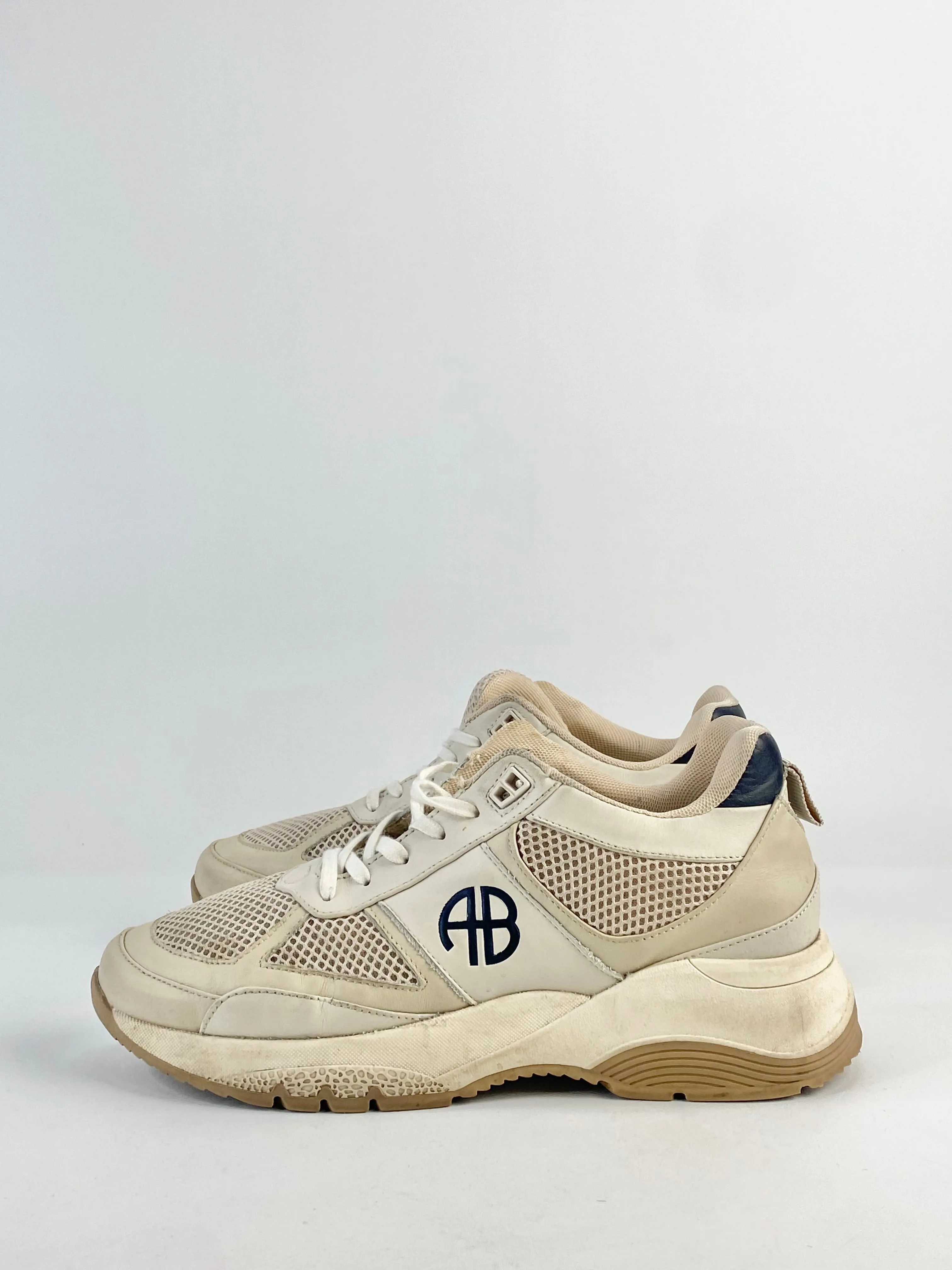 Anine Bing Soft Cream Sneakers - EU39