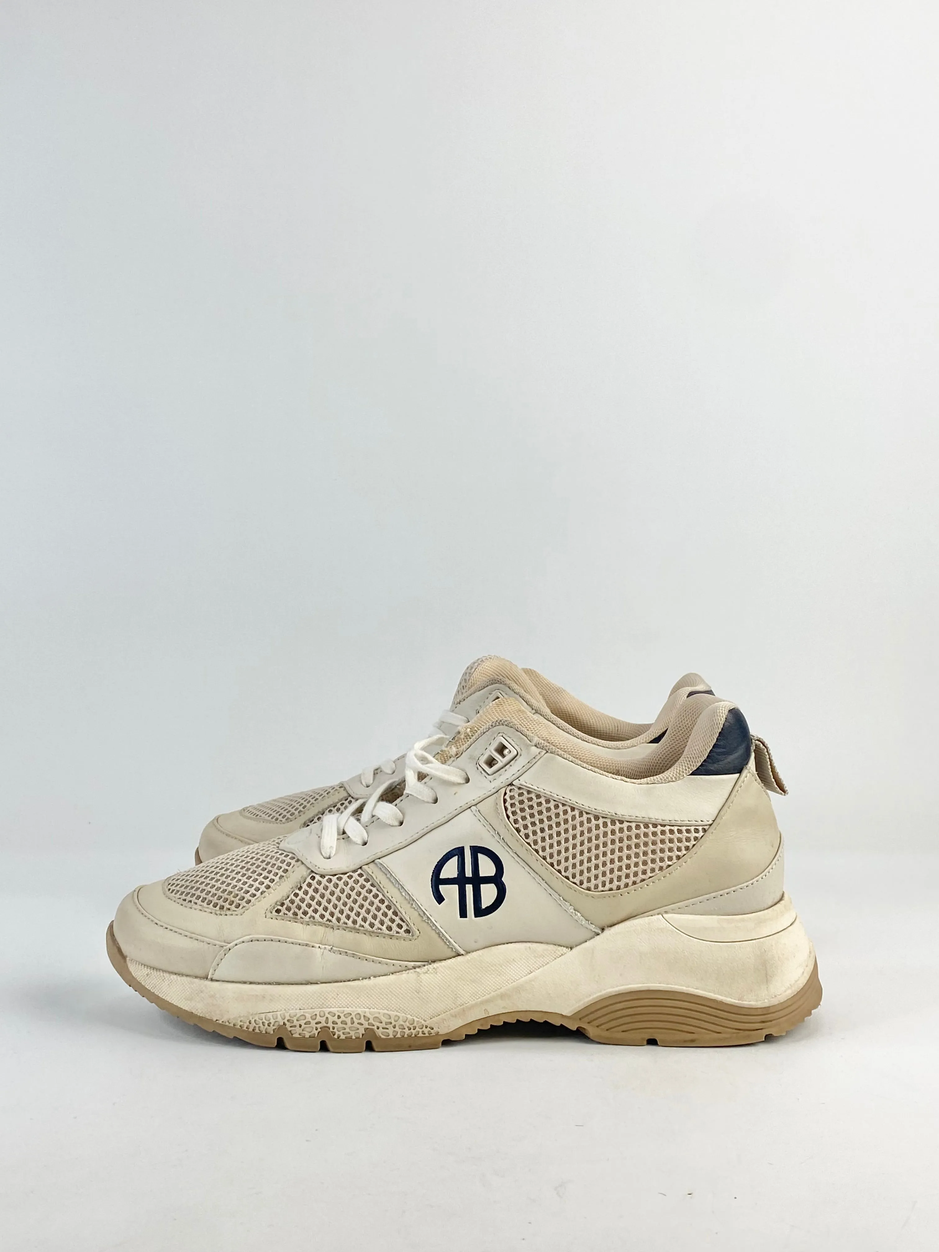 Anine Bing Soft Cream Sneakers - EU39