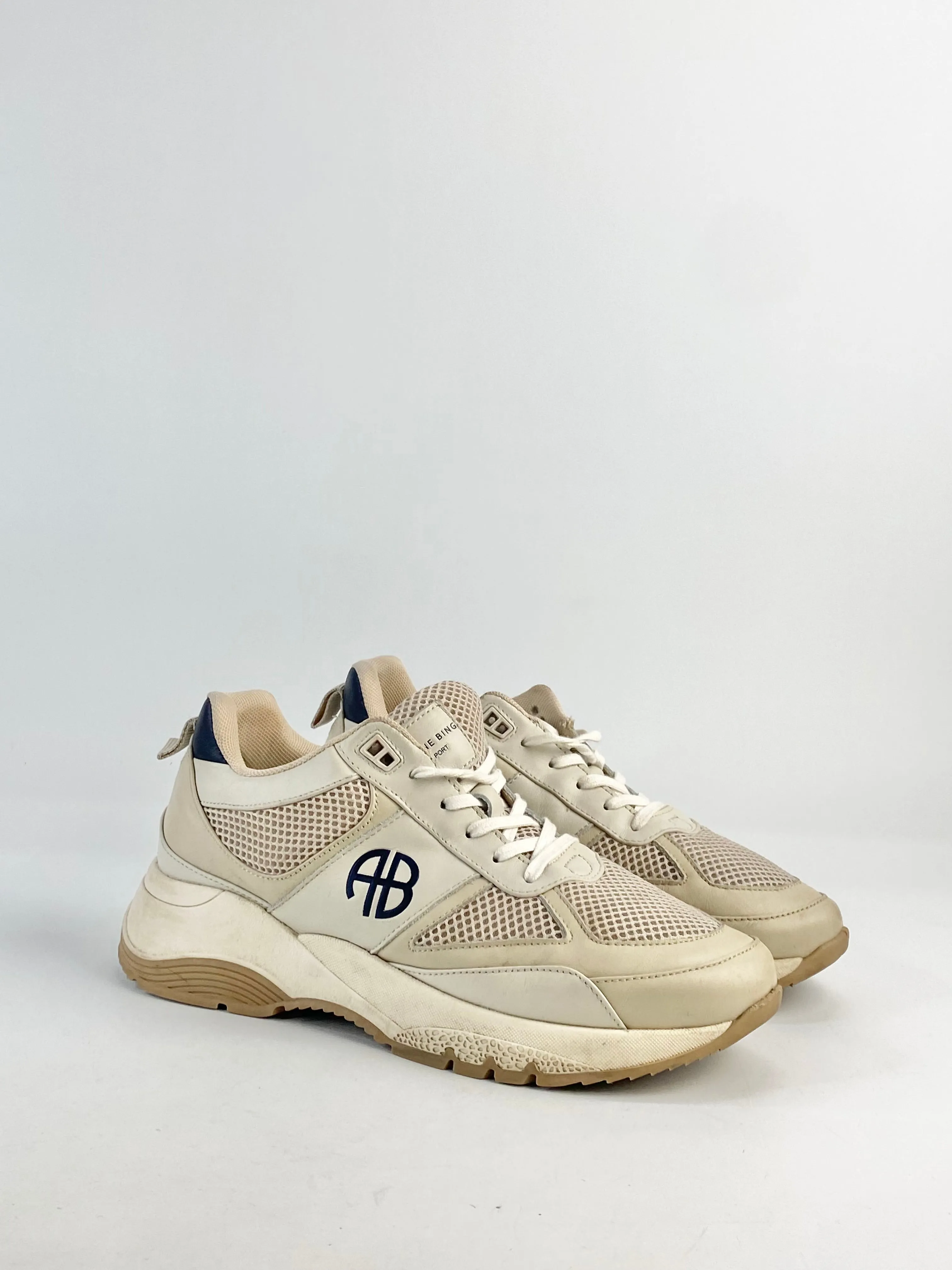 Anine Bing Soft Cream Sneakers - EU39