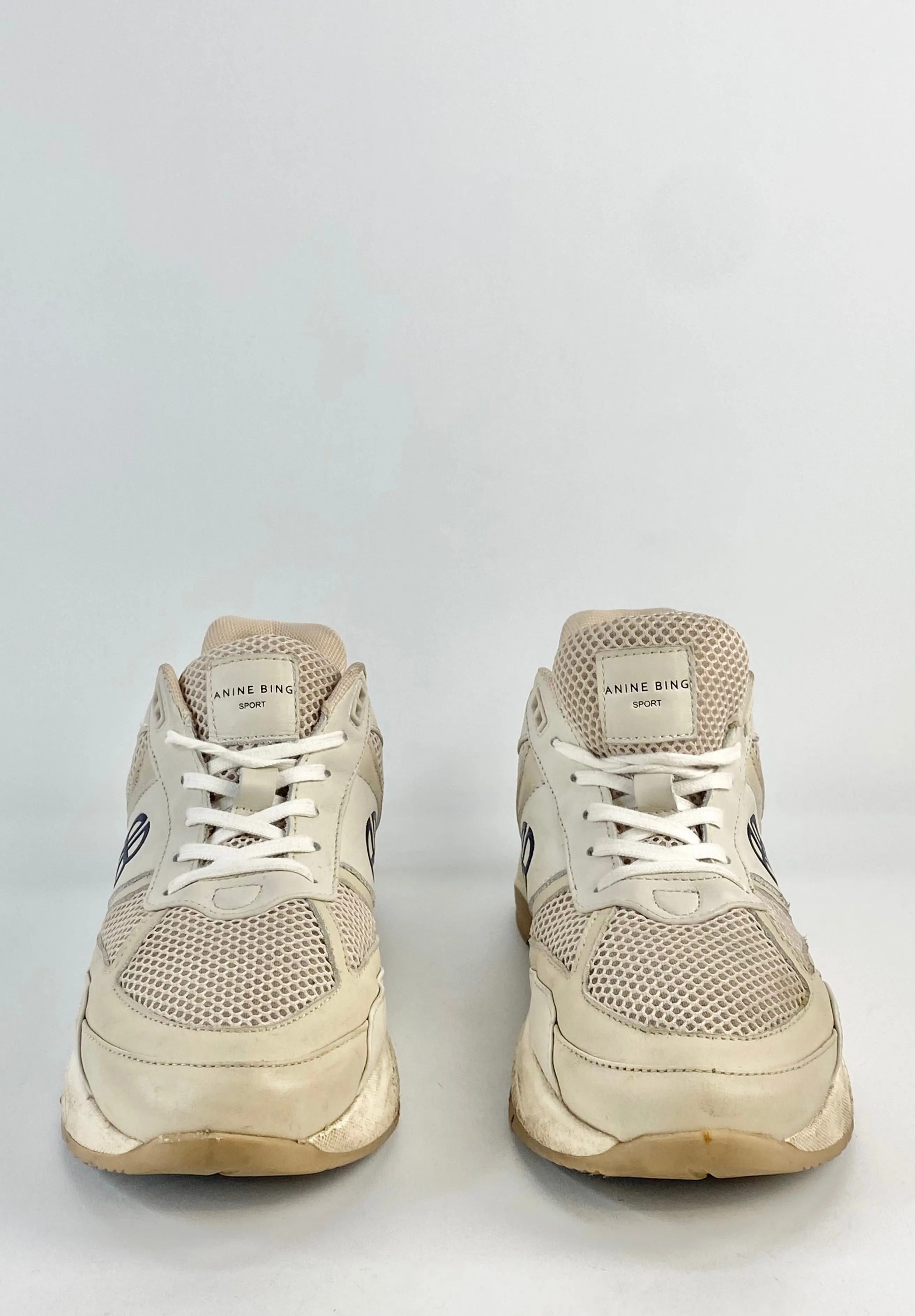 Anine Bing Soft Cream Sneakers - EU39