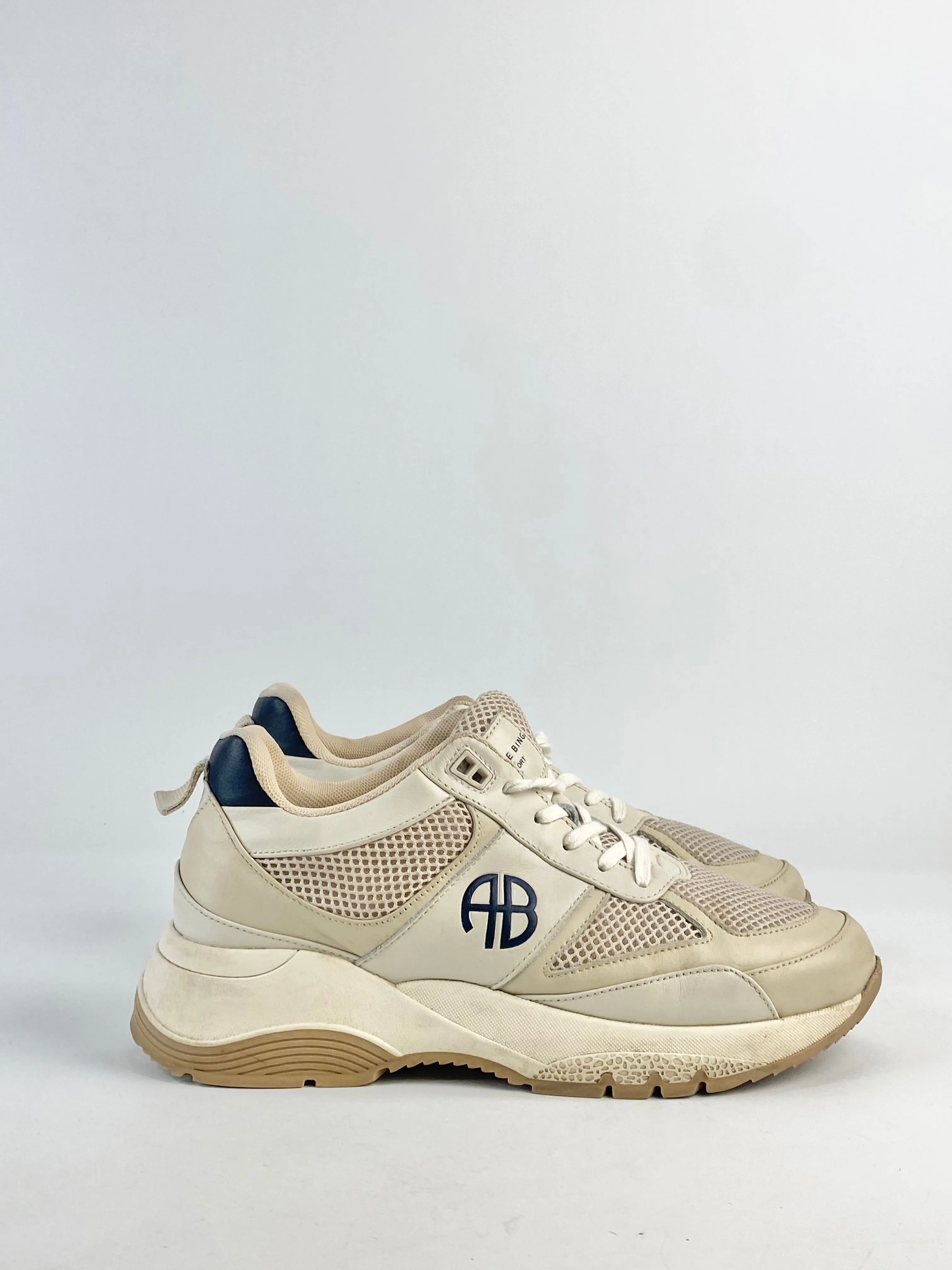 Anine Bing Soft Cream Sneakers - EU39