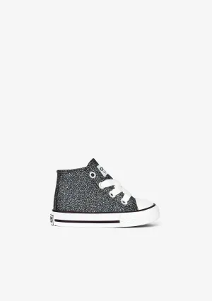 Baby's Black Space Hi-Top Sneakers