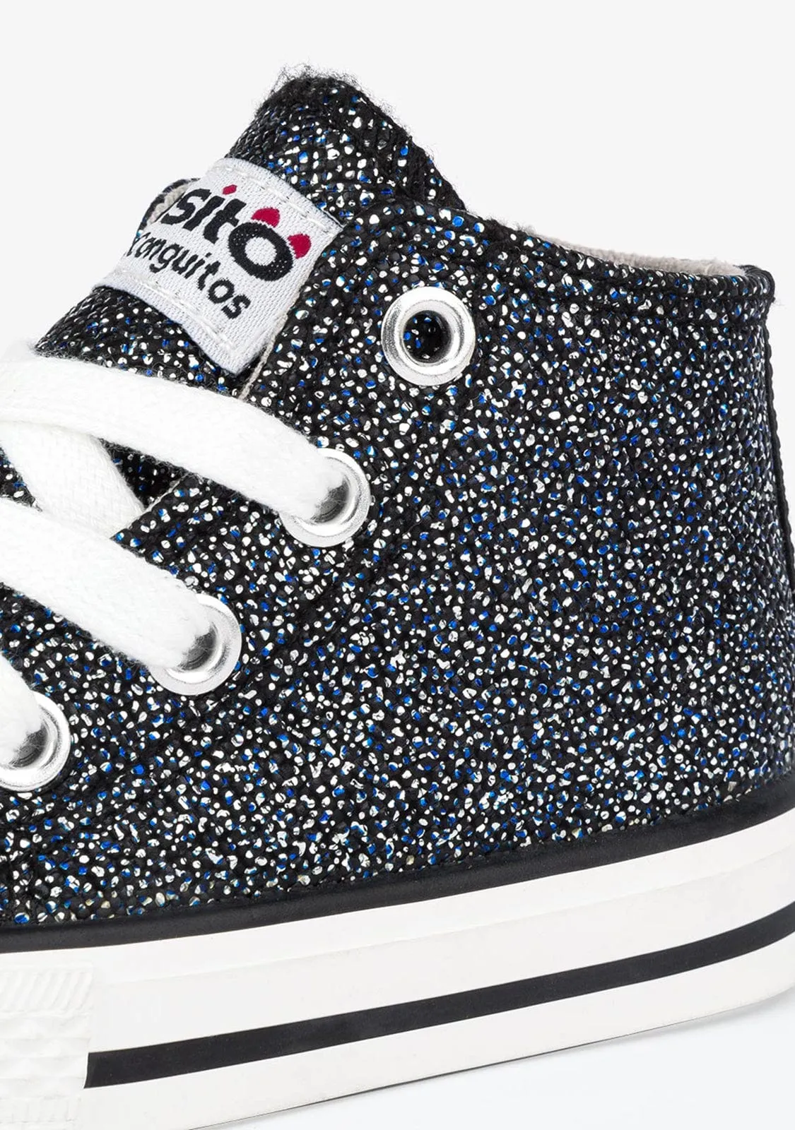 Baby's Black Space Hi-Top Sneakers