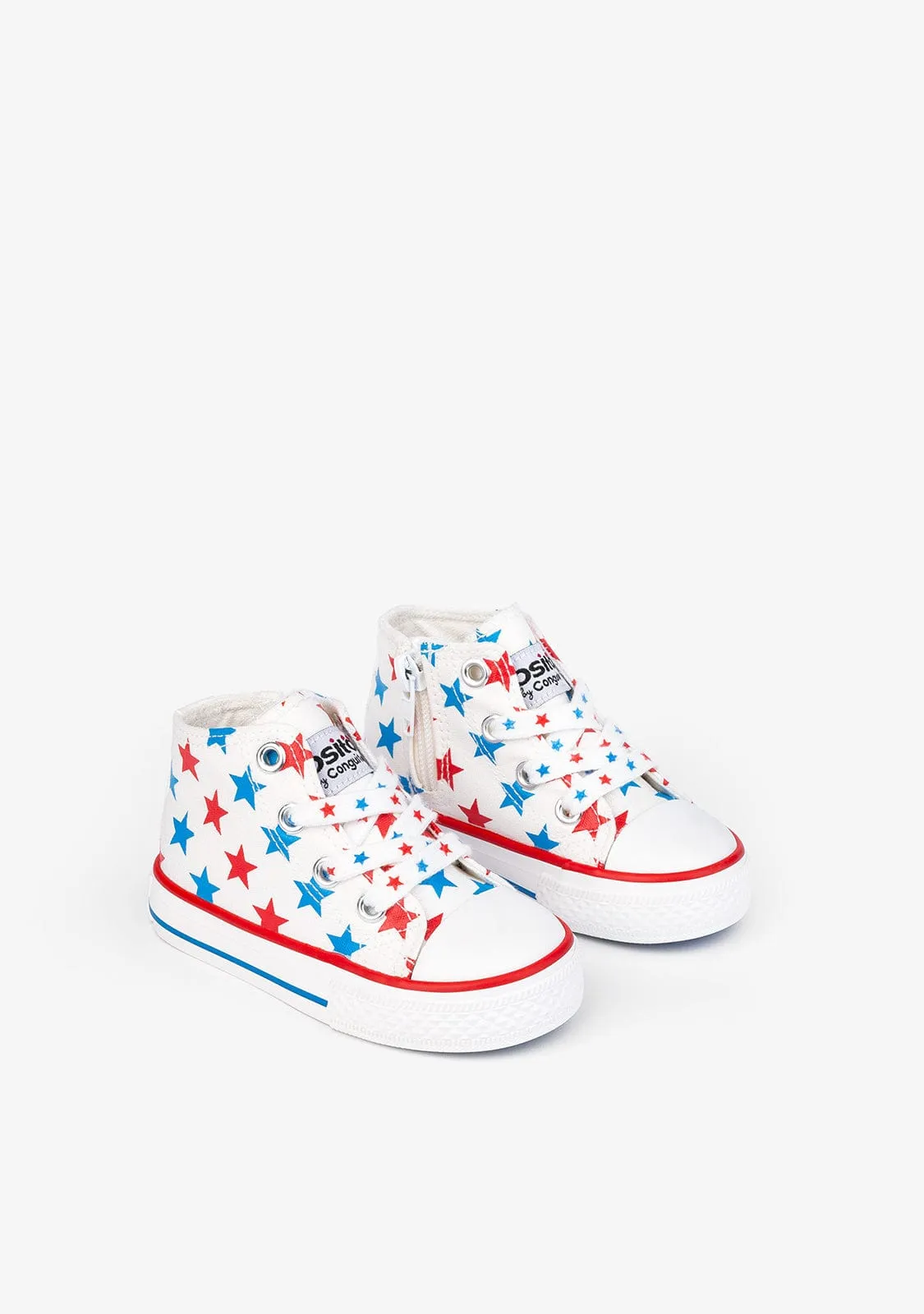 Baby's Stars Canvas Hi-Top Sneakers