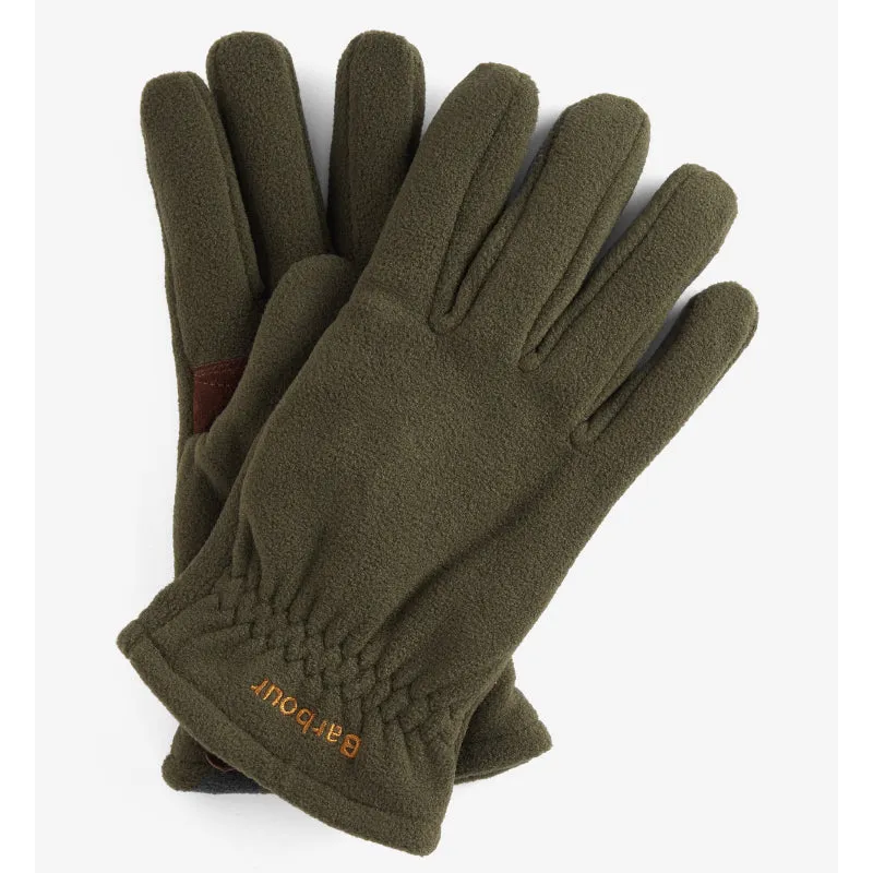 Barbour Coalford Mens Fleece Gloves - Olive