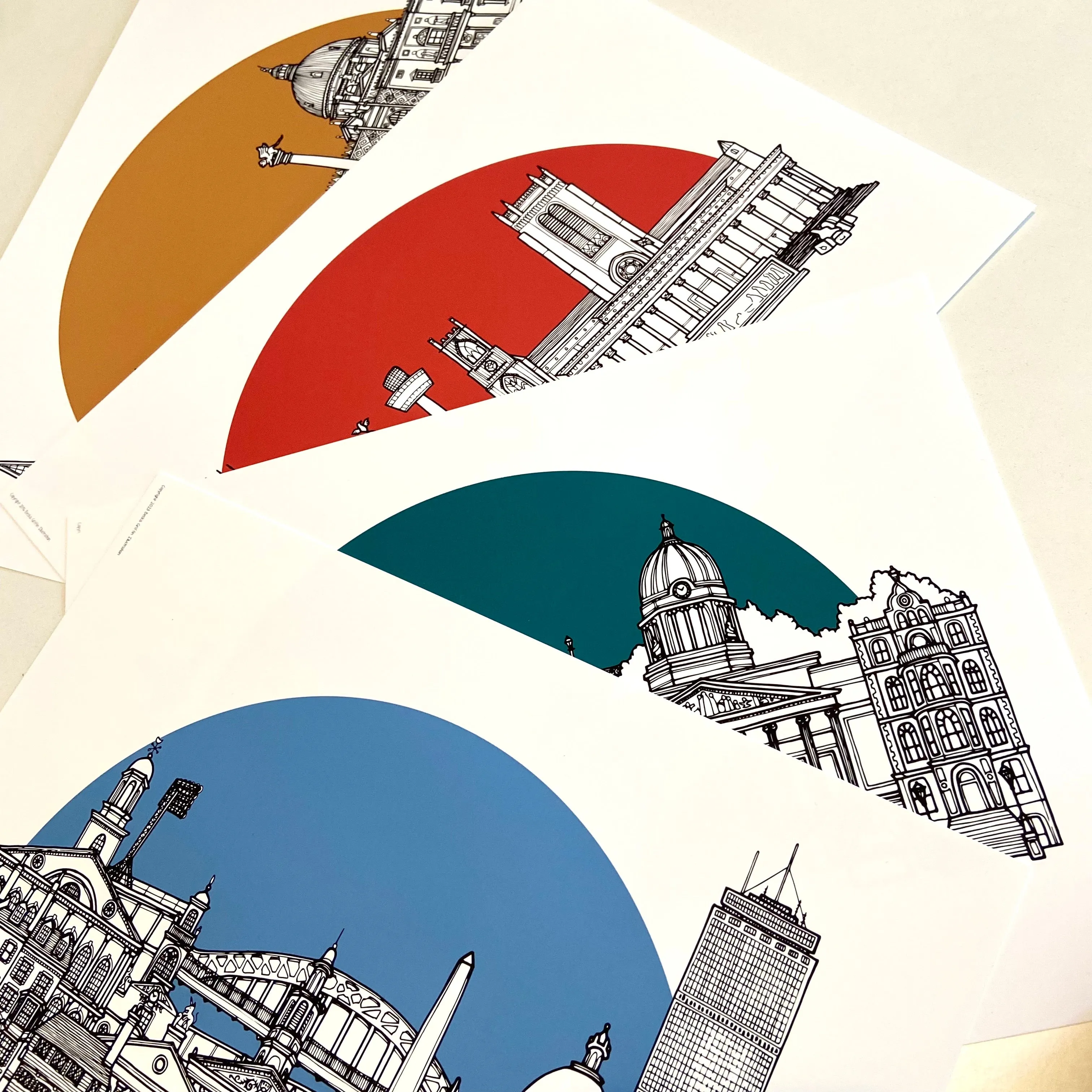 Bold Street Liverpool Skyline Landmarks Art Print - can be personalised