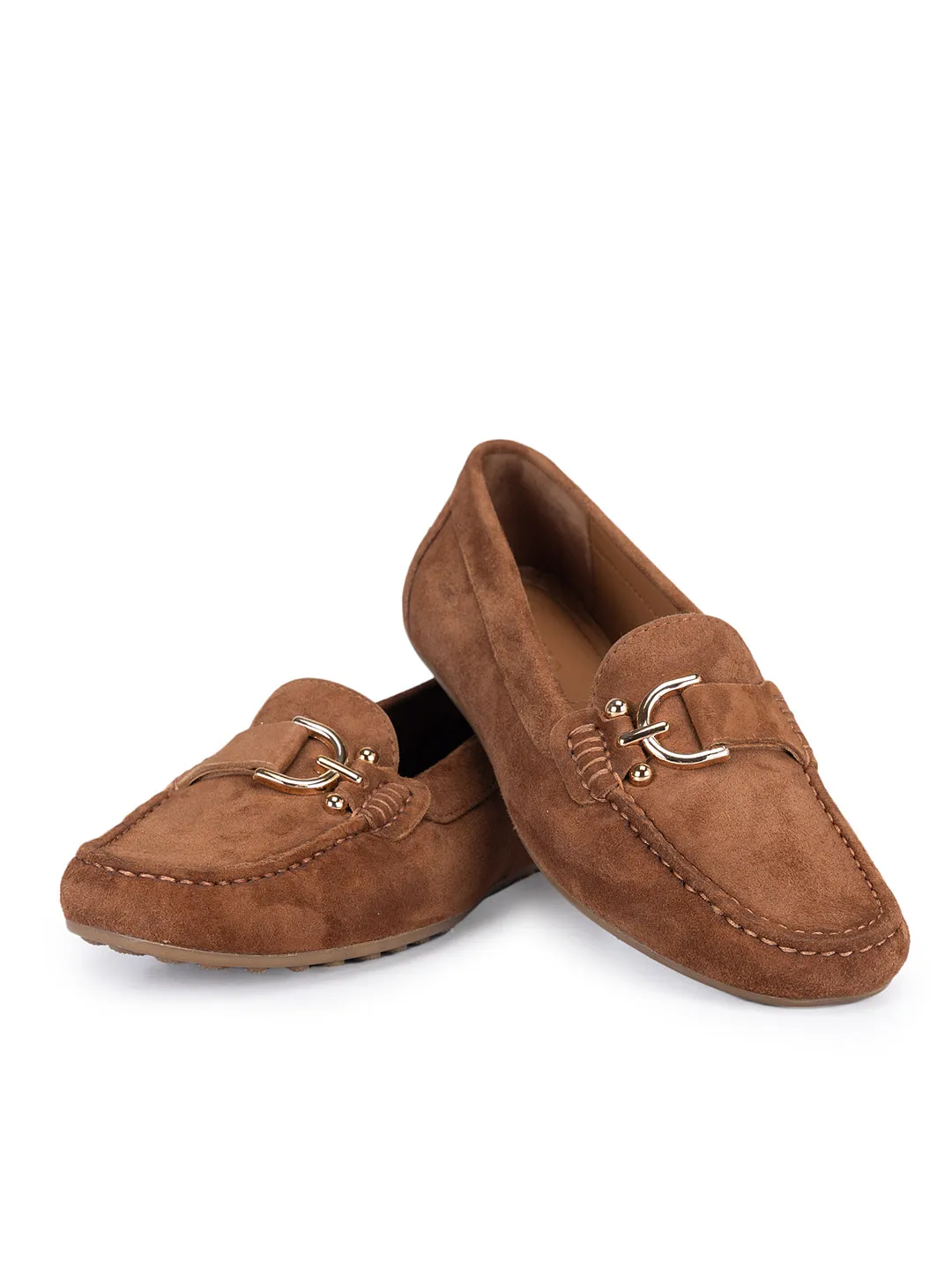 Camel Suede Moccasins
