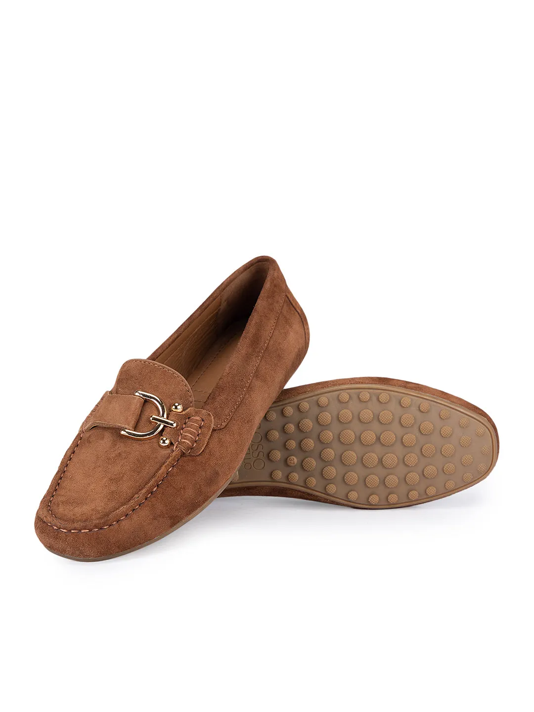 Camel Suede Moccasins