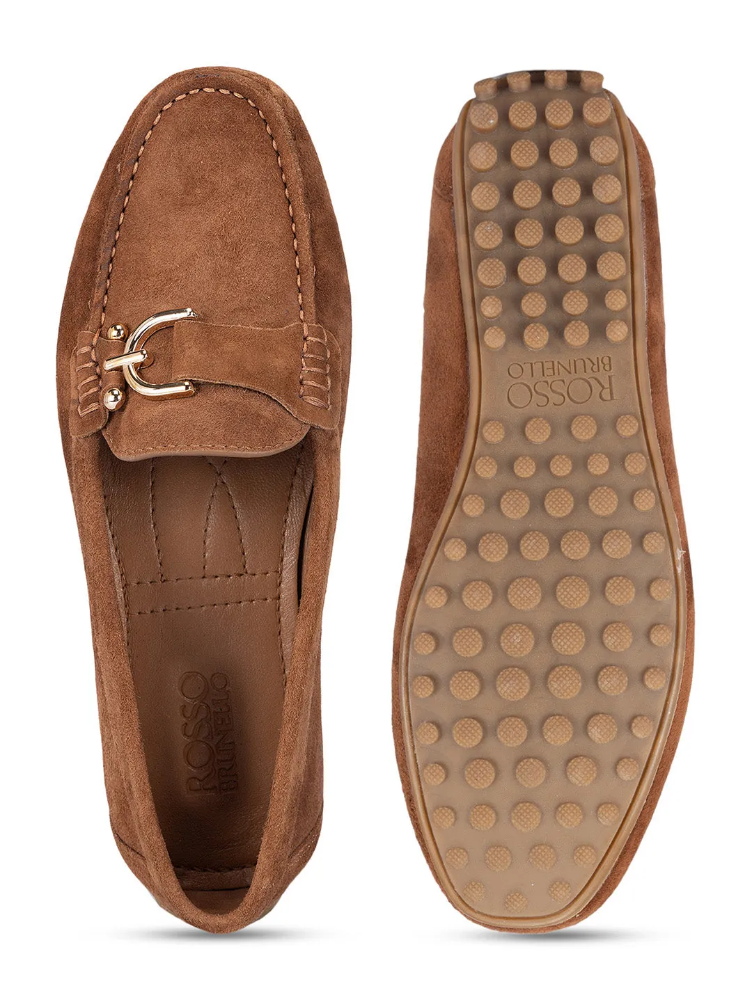 Camel Suede Moccasins