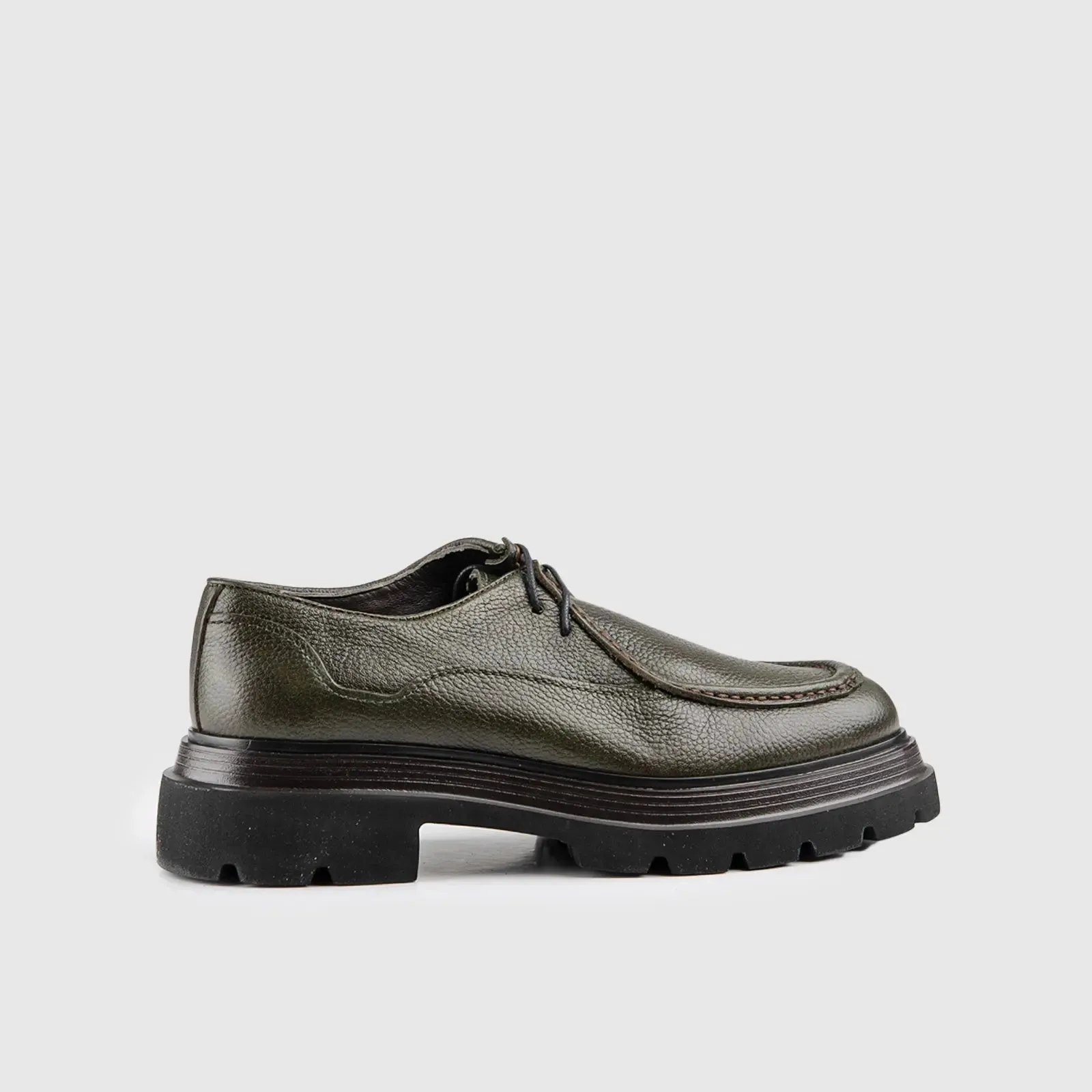 Chunky Sole Oxfords Olive 4809