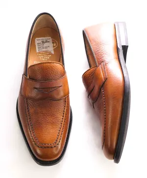 CHURCH'S - “Corley" Hand Patina Supple Leather Cognac Penny Loafers - 8.5 (7.5)