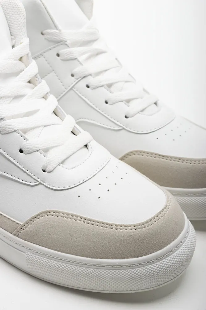 Court High Top Sneaker White
