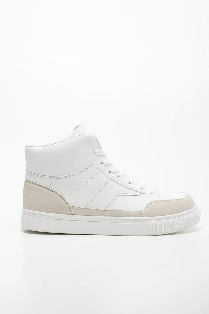 Court High Top Sneaker White