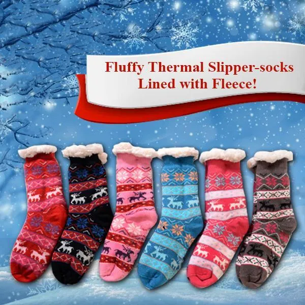 Cozy Warm Thermal Fleece Winter Socks
