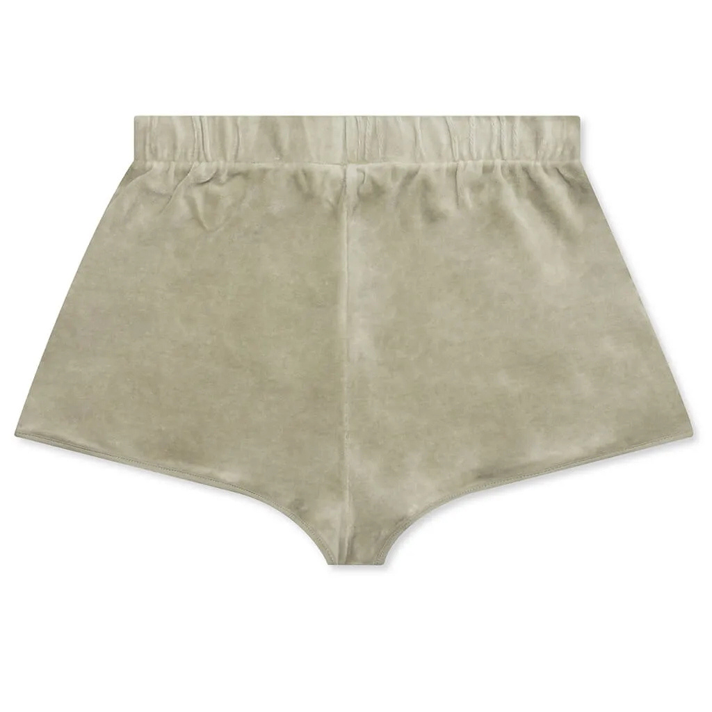 Essentials Women's Velour Beach Short - Seafoam