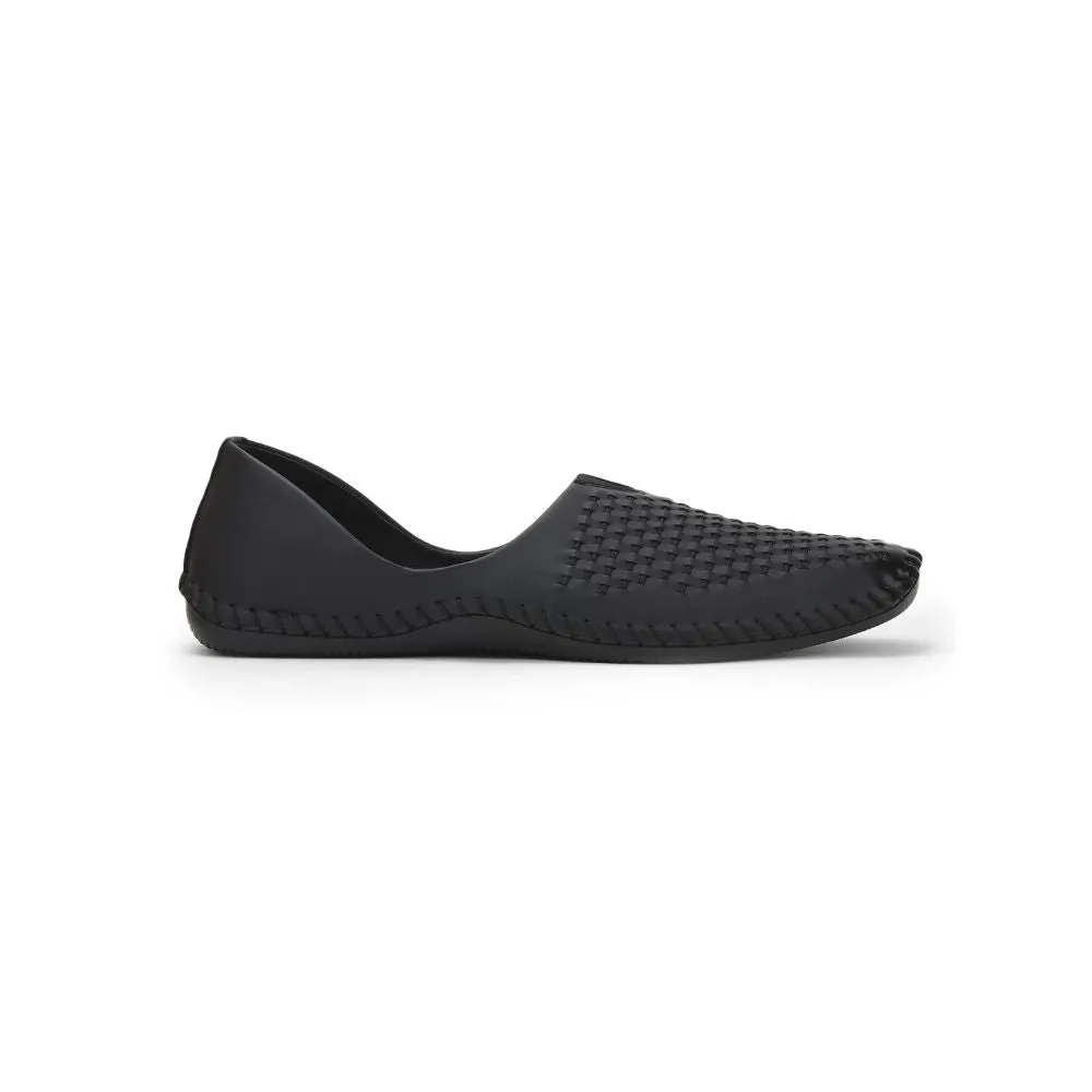 Fortune Black Casual Mojari Shoes For Men Avn-40 By Liberty
