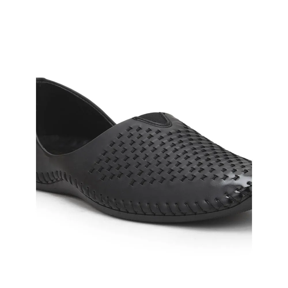 Fortune Black Casual Mojari Shoes For Men Avn-40 By Liberty