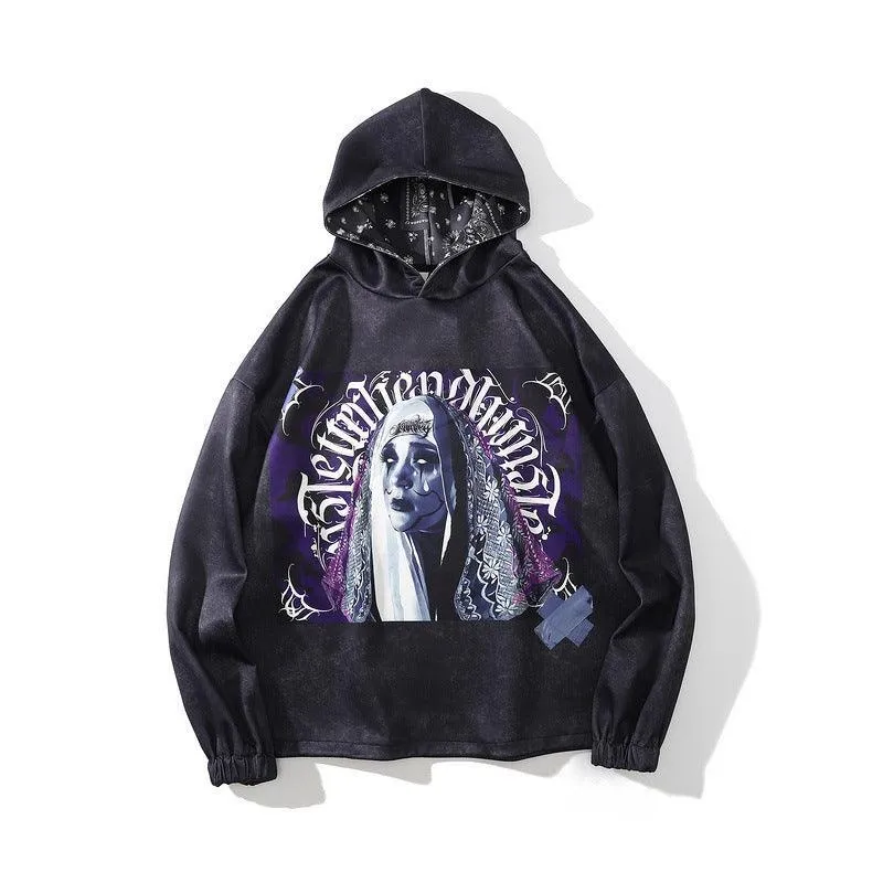 High Street Dark Goethe Religious Hoodie - Dark Fashion
