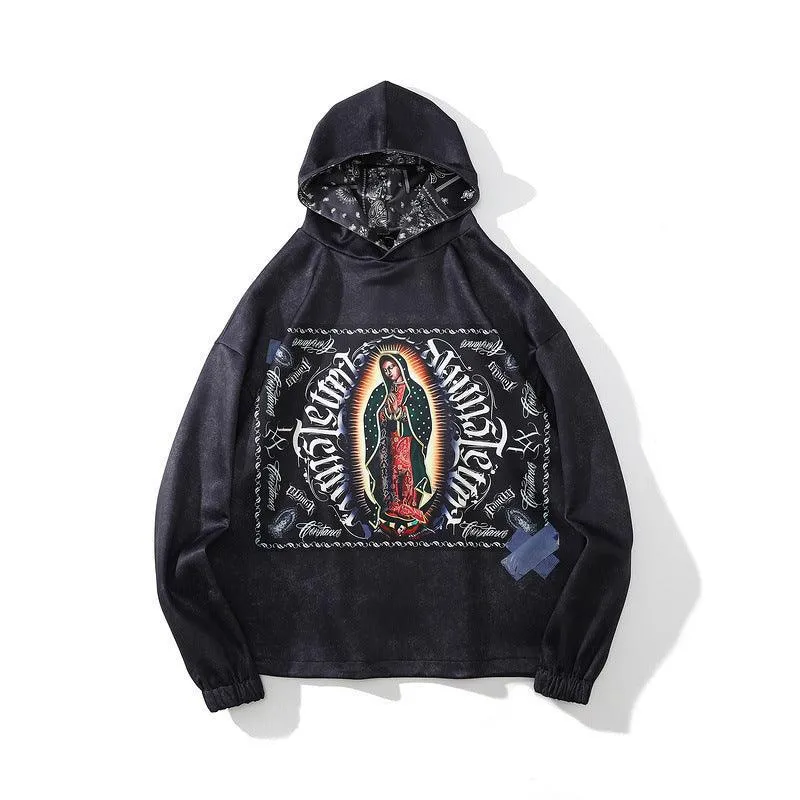 High Street Dark Goethe Religious Hoodie - Dark Fashion