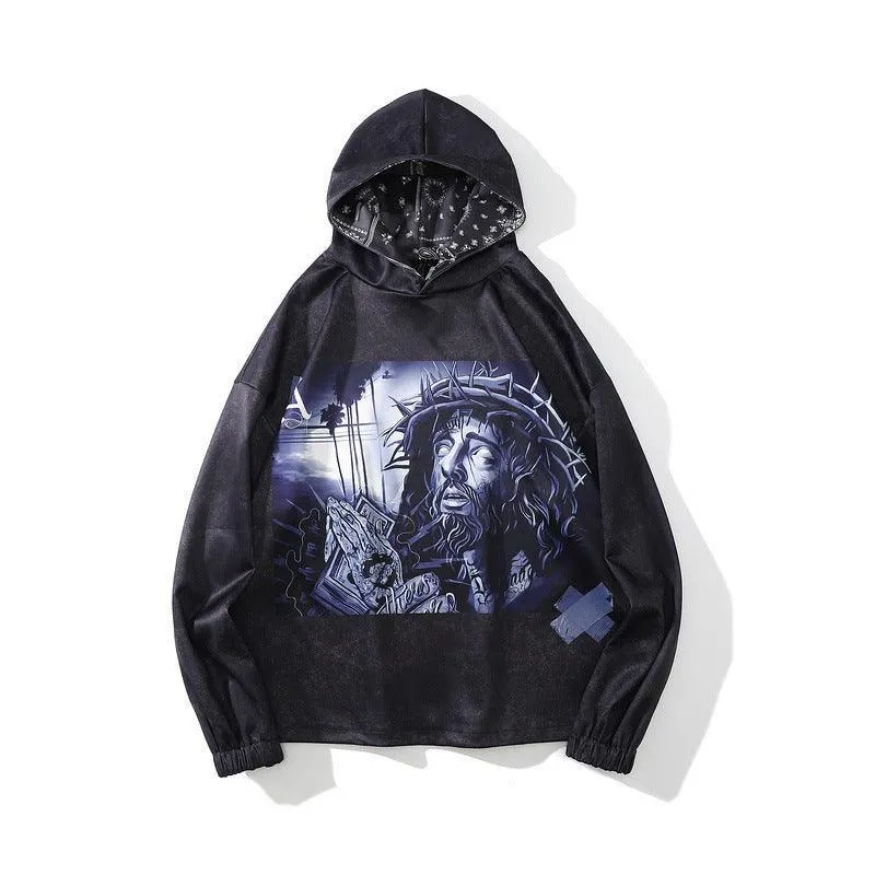 High Street Dark Goethe Religious Hoodie - Dark Fashion