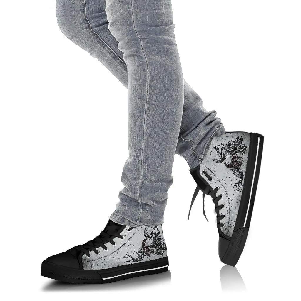 High Top Sneakers - Goth Shoes #101 | Custom Shoes, Custom Sneakers, Customized Sneakers, Canvas Sneakers, Cool Shoes, Unique Shoes