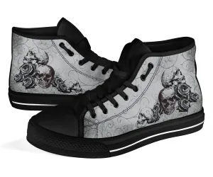 High Top Sneakers - Goth Shoes #101 | Custom Shoes, Custom Sneakers, Customized Sneakers, Canvas Sneakers, Cool Shoes, Unique Shoes
