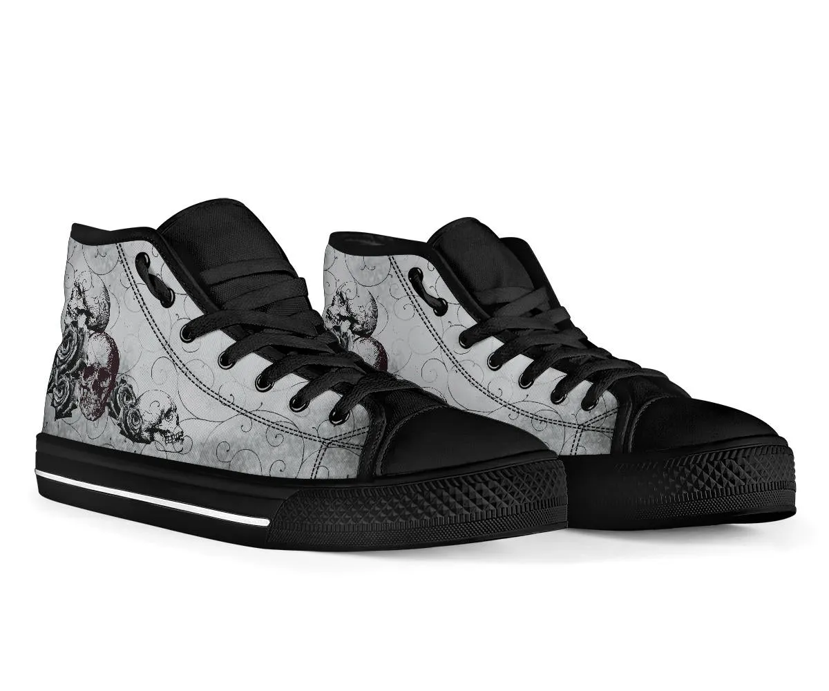 High Top Sneakers - Goth Shoes #101 | Custom Shoes, Custom Sneakers, Customized Sneakers, Canvas Sneakers, Cool Shoes, Unique Shoes