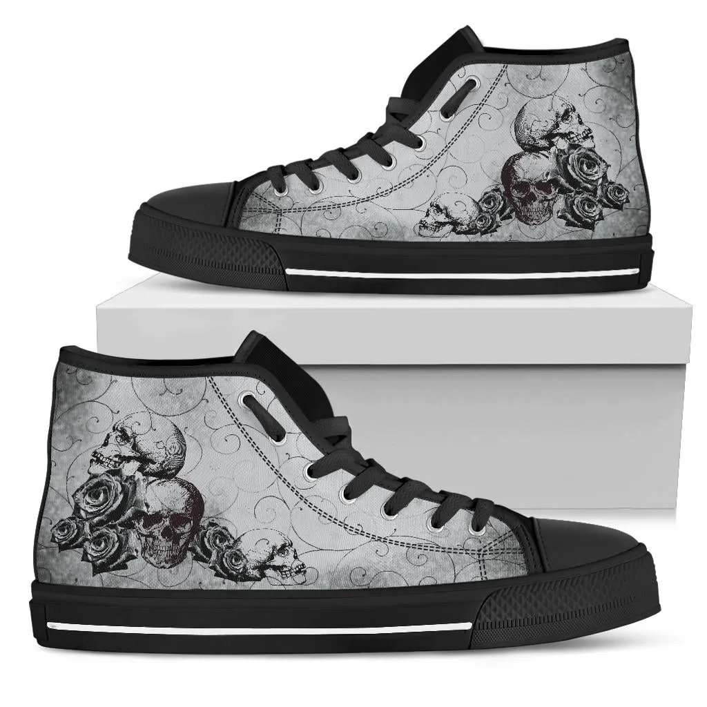 High Top Sneakers - Goth Shoes #101 | Custom Shoes, Custom Sneakers, Customized Sneakers, Canvas Sneakers, Cool Shoes, Unique Shoes