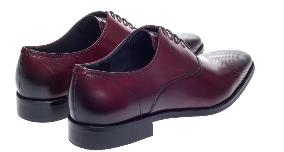 John White Bay Bordo Capped Oxfords