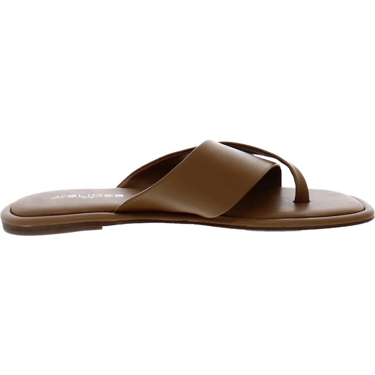 J/Slides Womens Yuri Leather Slip On Thong Sandals