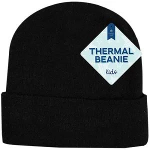 Kids Thermal Lined Plain Beanie Hat - Warm Winter Headwear Children's Outdoor Clothing