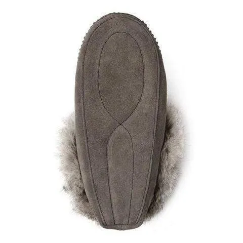Manitobah Mukluks Suede Tipi Moccasins- Charcoal