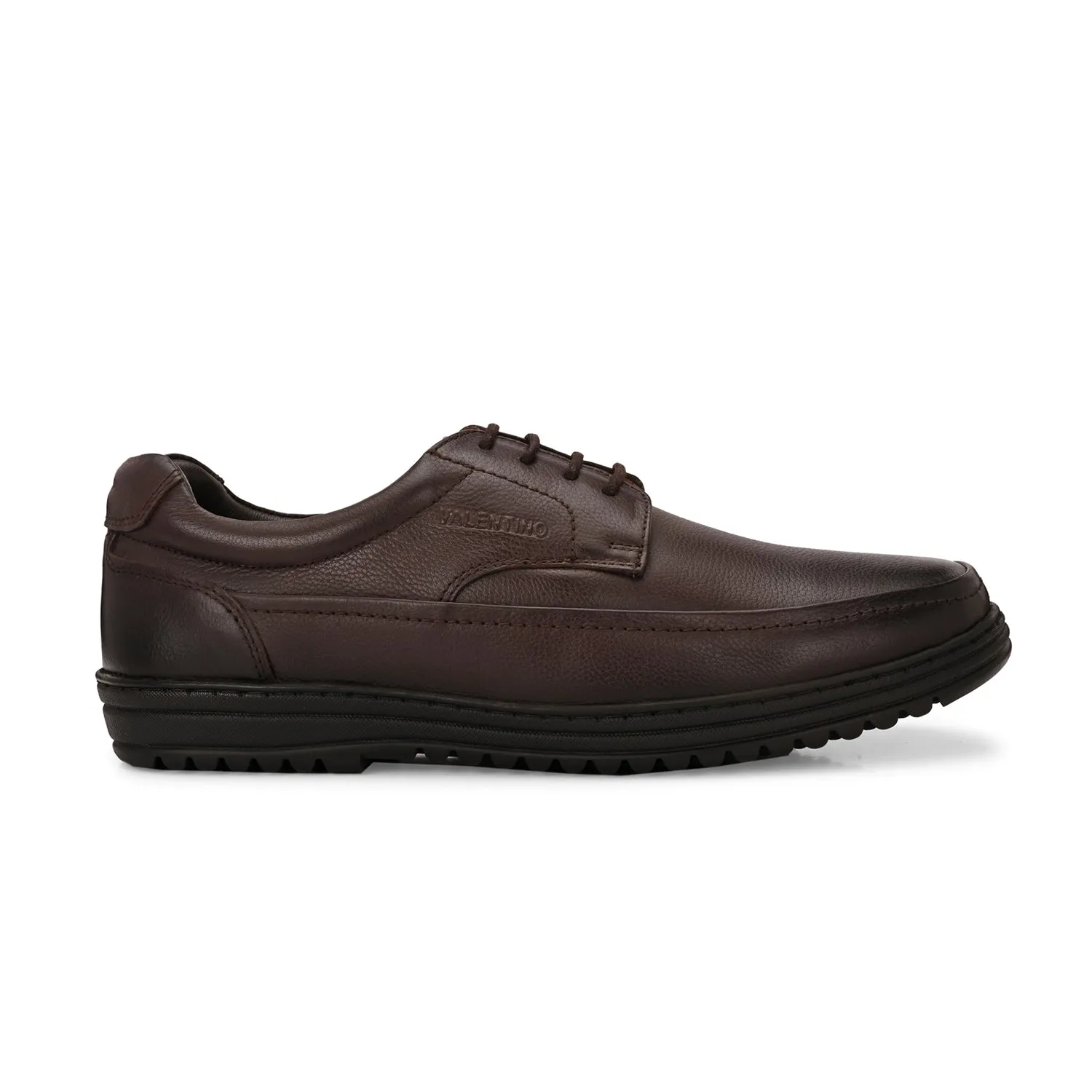 Men Genuine Leather Lace-Up Formal Shoes | Available in Sizes 5 UK to 12 UK (Fit-51-Brown)