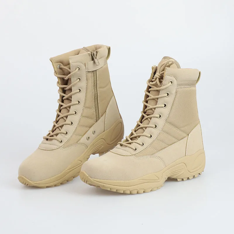 Men's anti-skid tactical boots outdoors breathable hiking boots High cut desert boots