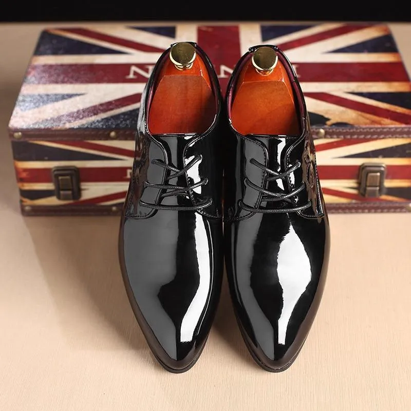 Men's Formal Glossy Patent Leather Shoes