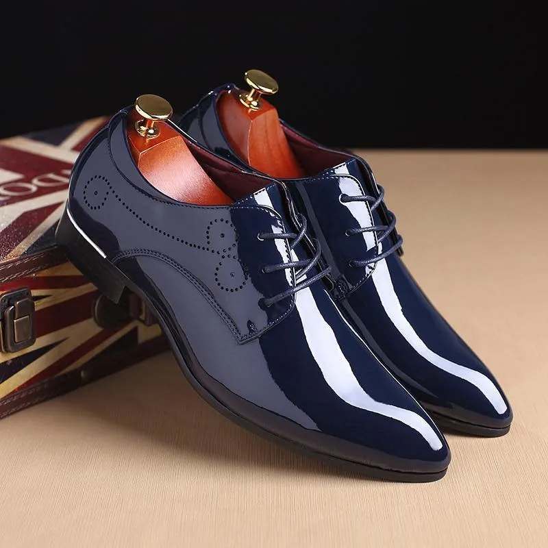 Men's Formal Glossy Patent Leather Shoes