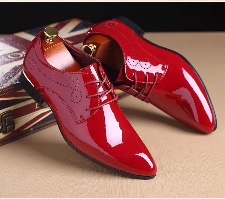 Men's Formal Glossy Patent Leather Shoes