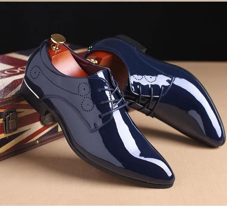 Men's Formal Glossy Patent Leather Shoes