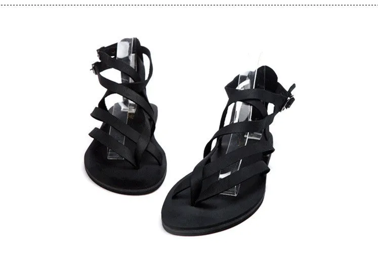 Men'S Korean Style Roman Leather Sandals