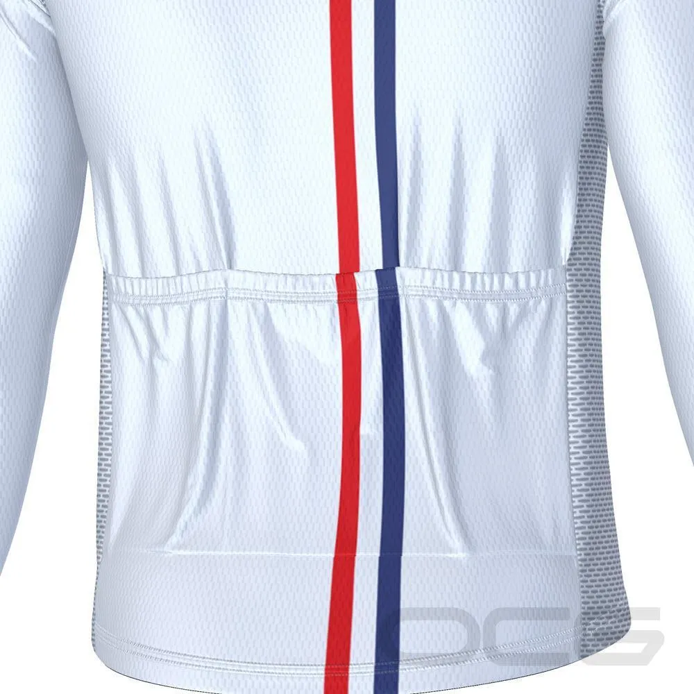 Men's USA Star Long Sleeve Cycling Jersey