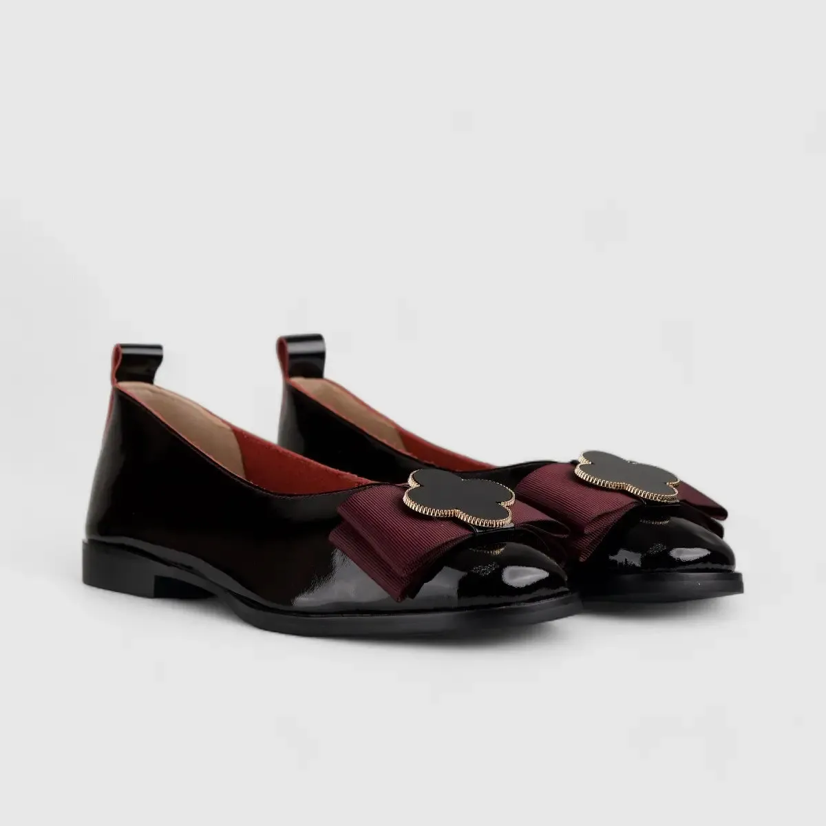 Morbido Ladies Leather Comfort Pump Red BIL006