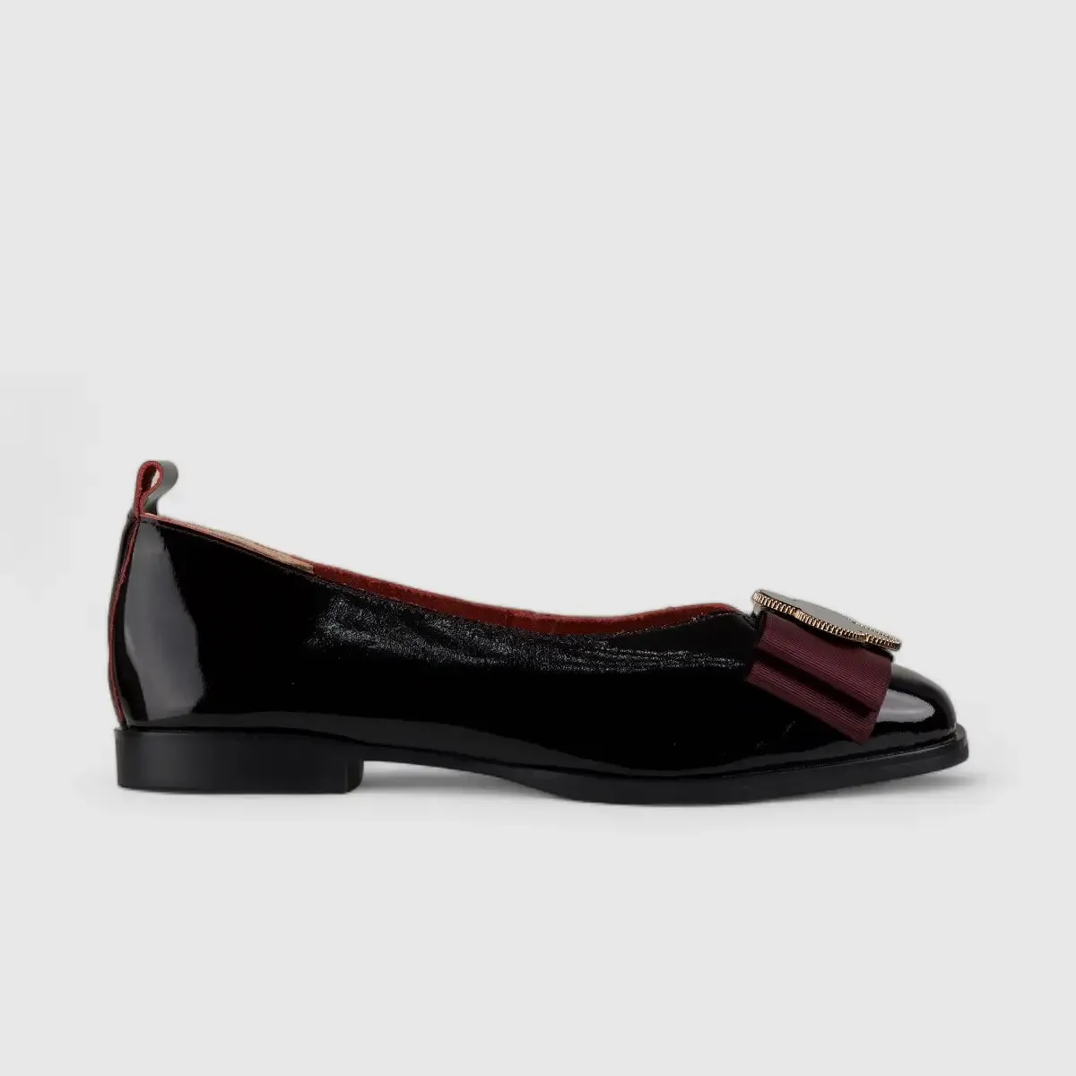 Morbido Ladies Leather Comfort Pump Red BIL006