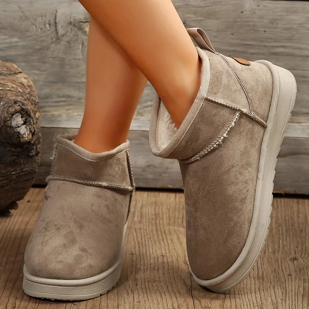 Non-slip Wear-resistant Thickened Comfortable Medium Tube Snow Boot