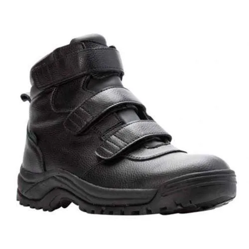 Propet Men's Cliff Walker Velcro Boots- Black