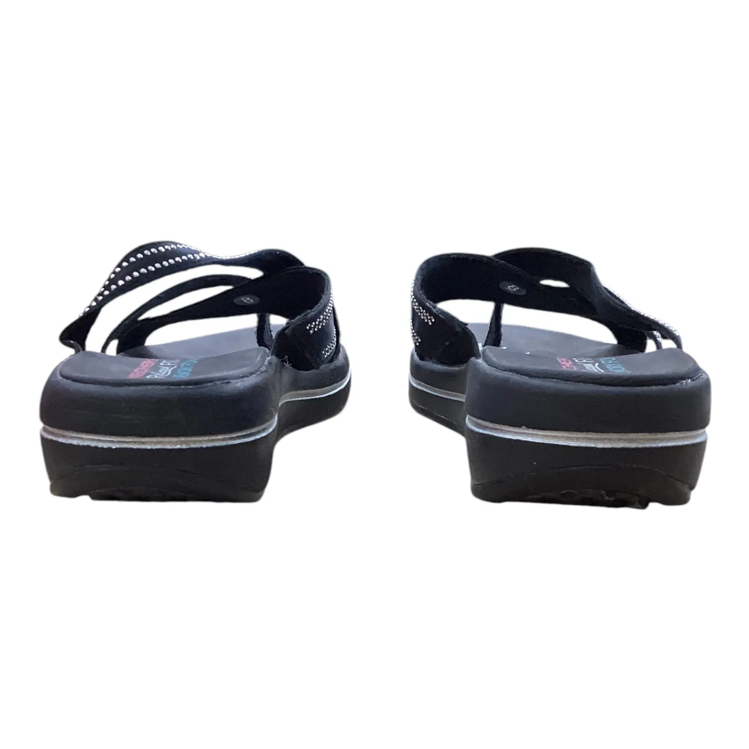 Sandals Flip Flops By Skechers In Black, Size: 8