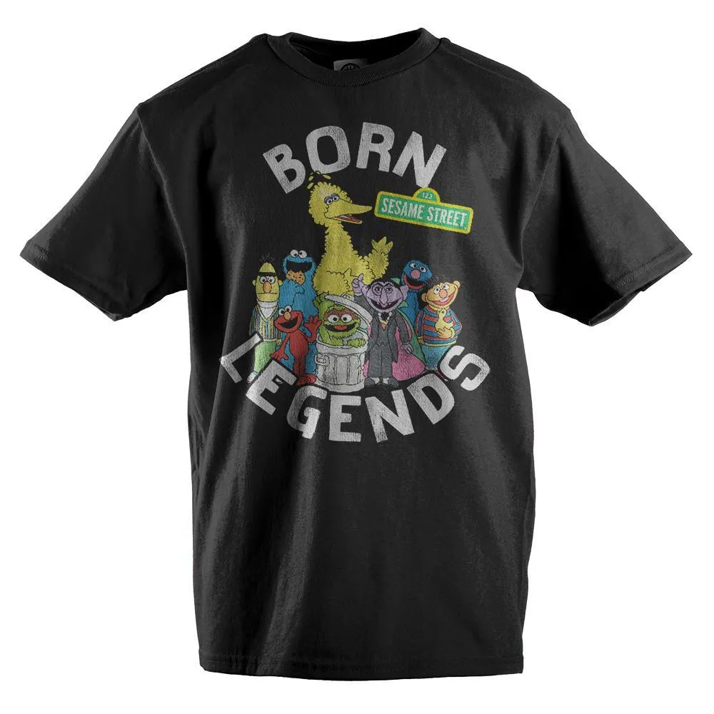 Sesame Street TShirt Big Bird Apparel Youth Black TShirt