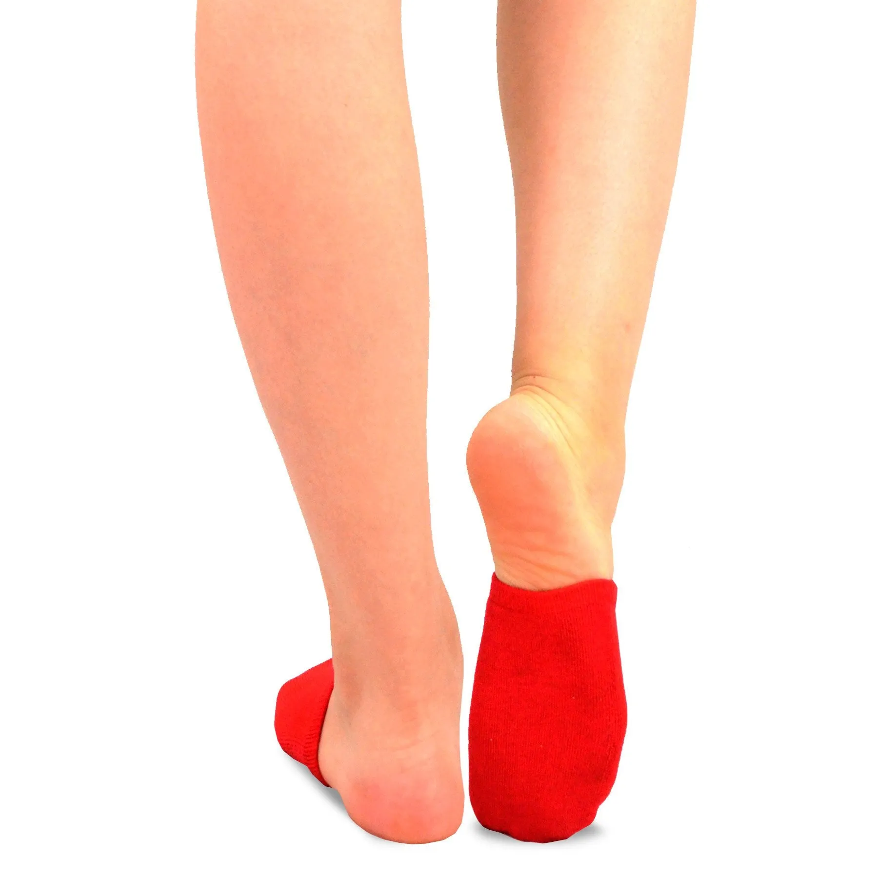 TeeHee Socks Women's Toe Topper Bamboo No Show Bright 5-Pack (12034)